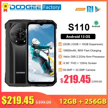 DOOGEE S110 12GB 256GB Smartphone Helio G99 Cep Telefonu 6.58 