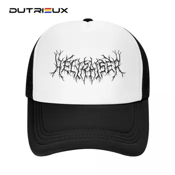 DUTRİEUX Siyah Ağır Metal Kaya Baskı şoför şapkası Erkekler Için Kişiselleştirilmiş Ayarlanabilir Unisex beyzbol şapkası yazlık şapkalar Snapback Kapaklar
