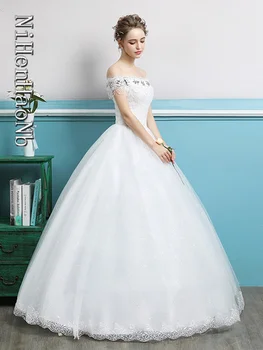 Düğün elbisesi Artı Boyutu balo elbisesi gelin düğün elbisesi es Lace Up Elbiseler Vestidos De Novia