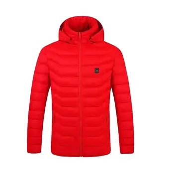Elektrikli ceket Usb şarj edilebilir erkek ısıtmalı ceket ayarlanabilir sıcaklık hızlı ısıtma yıkanabilir kış ceket erkekler ısıtmalı ceket