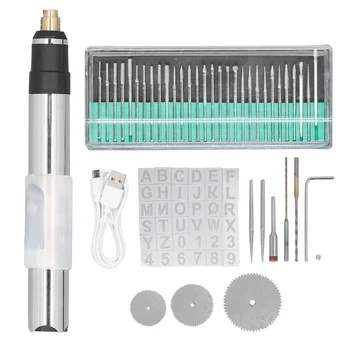 Elektrikli gravür oyma kalemi Seti Akülü DC5V Şarj Edilebilir 25W USB Mini Kalem Tipi Oyma Makinesi için Otomatik Kapanma Metal için