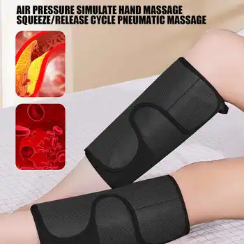 Elektrikli ısıtmalı buzağı masaj 3 modları akıllı bacak sıkıştırma sıcak kompres bant diz dirsek kasları rahatlatmak ağrı masaj kemeri