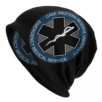 Emt Yıldız Hayat Bere Kap Unisex Kış Kaput Homme örgü şapkalar Moda Açık Paramedik Sağlık Skullies Beanies Caps
