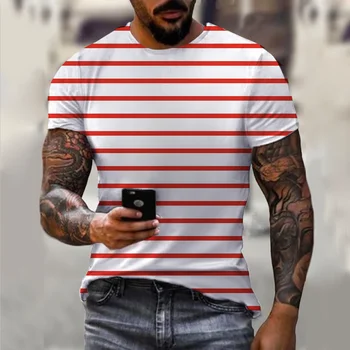 Erkek tişört spor tişört erkek giyim açık yaz üst 3D baskı kısa kollu büyük boy rahat koşu tişörtü