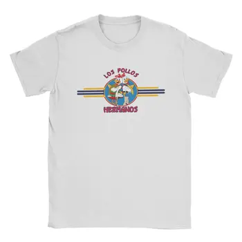 Erkekler Los Pollos Hermanos Breaking Bad T Shirt Pamuklu giysiler Vintage Kısa Kollu Yuvarlak Yaka Tee Gömlek Artı Boyutu T-Shirt