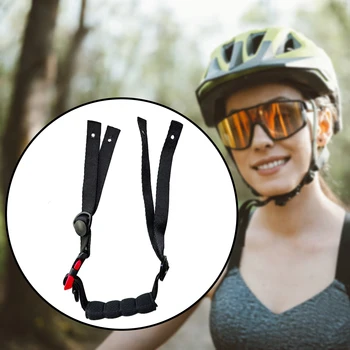 Evrensel emniyet kaskı çene kayışı Ayarlanabilir Elastik Kayış Bisiklet Şapka Çene Kayışı s motosiklet bisikleti Kask Kapağı Montaj Aksesuarları