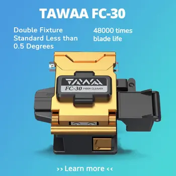 Fiber Cleaver TAWAA FC-30 üst cleaver Çift Fikstür Standart az 0.5 Derece (48000 kez bıçak ömrü) bıçak kesme