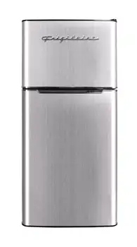 Frigidaire, 4,5 Cu. ft., 2 Kapılı Kompakt Buzdolabı-Krom Kaplama, EFR451, Platin