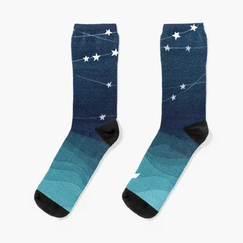 Garland yıldız, teal okyanus Çorap Çorap erkekler için set çorap adam sıkıştırma çorap Kadın pamuk çorap erkekler