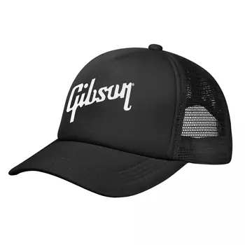 Gibson beyzbol şapkası Erkekler Kadınlar için Toplu Snapback kamyon şoförü şapkaları Ayarlanabilir Unisex Balıkçılık Örgü Geri Şapkalar