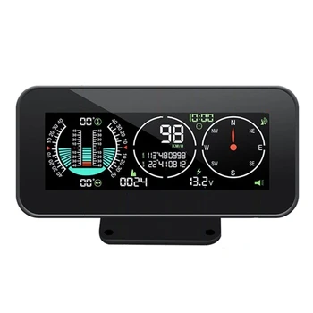 GPS HUD Heads-Up Ekran Evrensel dijital alarmlı saat Hatırlatma Ölçer Kilometre araç elektroniği İnklinometre Yüksek Çözünürlüklü