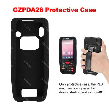 GZPDA26 saklama çantası Siyah Silika Hollow Out Koruyucu Kılıf El Endüstriyel PDA Makinesi