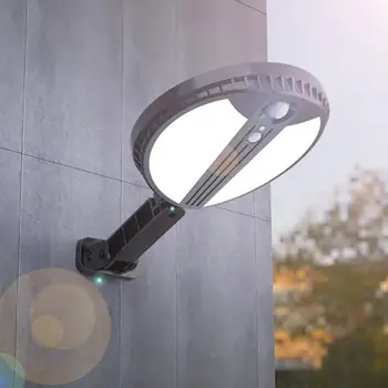 Güneş vücut sensörü duvara monte led ışık su geçirmez bahçe Yard balkon lambası parlaklık bahçe sokak lambası