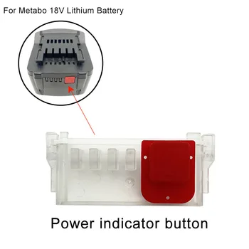 Güç Göstergesi Düğmesi Anahtarı Güç Göstergesi Anahtarı Şarj Ekran LED Kapak Metabo 18V Lityum pil değiştirme Aksesuarları