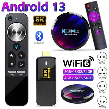 H96 Max TV Set Üstü Kutusu Medya Oynatıcı Android 11 4G 32GB 64GB HD 8K 3D Hızlı Top Box WİFİ Bluetooth Medya Oynatıcı Ev için