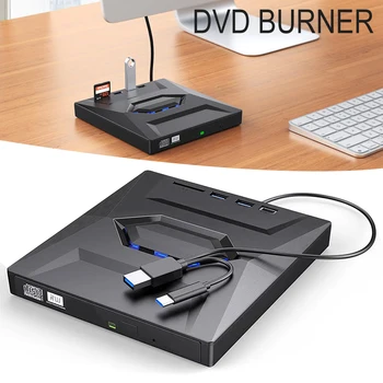 Harici DVD Oynatıcı İle USB 3.0/C Tipi Fiş Yüksek Hızlı Çok Amaçlı Splitter Ofisler İçin Ev Çalışma
