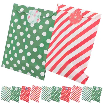 Hediye paketleme çantaları şeker Noel aperatif parti davranır kağıt Noel Malzemeleri Şekeri