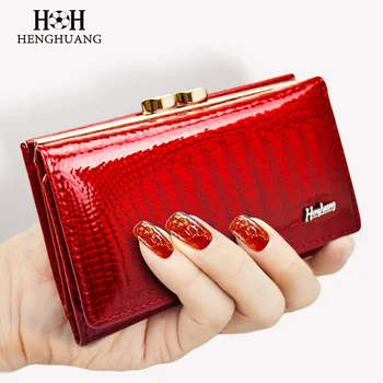 HH kadın Cüzdan ve Çanta Hakiki Deri bayan cüzdanları Küçük Kısa Debriyaj bozuk para cüzdanı Lüks Kadın Lüks Çantalar