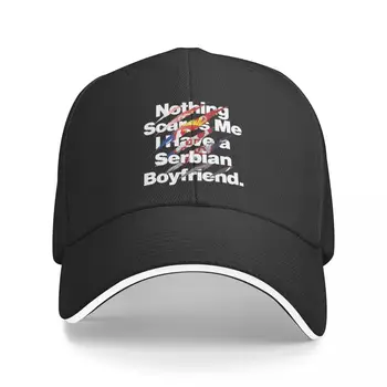 Hiçbir şey Korkutuyor Bana bir Sırp Erkek Arkadaşı Sırbistan beyzbol şapkası Vahşi top şapka Şapka beyzbol şapkası Anime Şapka Plaj Kap Kadın erkek