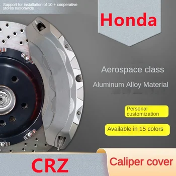 Honda CRZ için Araba fren Kaliperi Kapağı Ön Arka 3D Alüminyum Metal Kiti Fit 2010 2011 2012 2013 2014 2015 2016