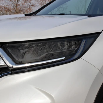 Honda için CR-V CRV 2017 2018 2019 2020 Duman siyah şeffaf TPU koruyucu ışık Sticker Araba far koruma tonu Filmi