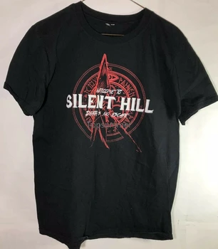 Hoş geldiniz Sessiz Tepe Ölüm Hiçbir Kaçış Siyah erkek tişört Tee Okuma Descript 2019 Son Erkek T Shirt Moda