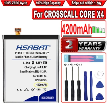 HSABAT 4200 mAh LPN385375 Pil CROSSCALL ÇEKİRDEK X4 COREX4