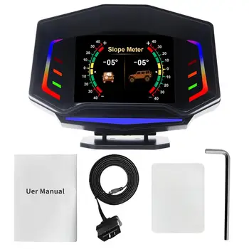 Hud Hız Göstergesi Head-up Ekran araç ön camı İçin Evrensel Heads Up Display Araba İçin Büyük lcd ekran HUD Sürüş Uyarısı İle