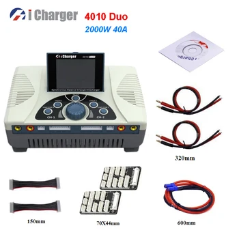 ıCharger 4010 Duo 2000W 40A DC Çift pil şarj dengeleyici Boşaltmalar 1-10S Lipo Pil için