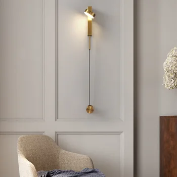 Iskandinav modern tarzı odası ışıkları oturma odası dekorasyon aksesuarları yemek odası setleri led aplike led duvar lambası anahtarı