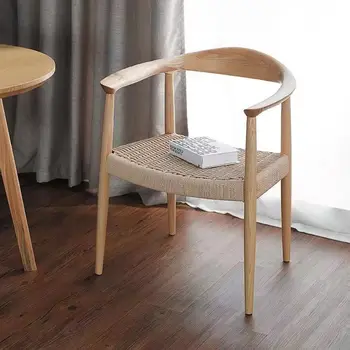 Iskandinav Tasarım yemek sandalyeleri Ahşap Arkalığı Minimalist Koltuk yemek sandalyeleri Açık Havada Sillas De Comedor Ev Mobilyaları WZ50DC