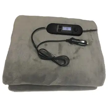 Isıtmalı araba battaniyesi taşınabilir otomotiv ısıtmalı seyahat battaniyeleri 4 ısı ayarı ve otomatik kapanma ile ideal araba ısıtmalı battaniye