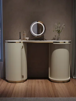 Italyan ışık lüks kaya kurulu tuvalet masası, yatak odası, modern ve basit İskandinav yaratıcı tasarımcı tuvalet masası