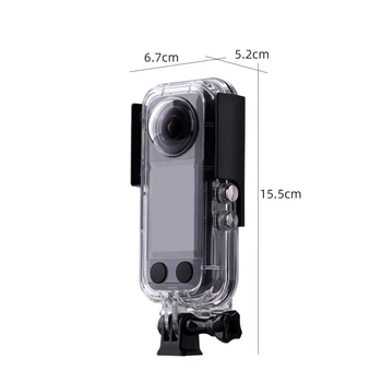 Için Insta360 X3 45M Dalış Durumda su geçirmez muhafaza Kapak Sualtı Koruyucu Dalış Kamera Kabuk Insta360 X3 Aksesuarları