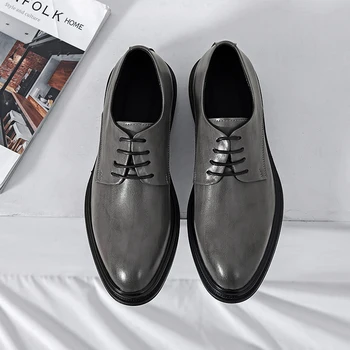 Iş düz ayakkabı Oxford Nefes Parti Düğün Yıldönümü Ayakkabı Marka Erkek Deri Resmi erkek resmi ayakkabı Erkek Ofis