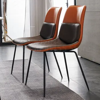 İskandinav Basit Yemek Sandalyesi Lüks Oturma Odası Mobilya Ev Otel Konferans Odası ofis koltuğu Modern Tasarımcı Boş Sandalyeler