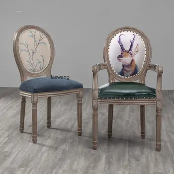 İskandinav Manikür yemek sandalyeleri Mutfak Ev Mobilyaları için Restoran yemek Sandalyesi Modern Sandalye Amerikan katı ahşap Makyaj Koltuğu