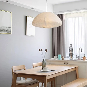 Japon tarzı kağıt kolye ışık kişilik yaratıcı avize yatak odası yemek odası oturma odası dekorasyon Oval aydınlatma