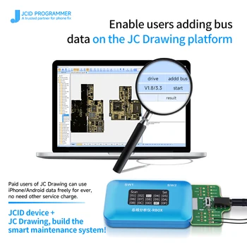 JCID RBOX Otobüs Analizörü Telefonu Anakart Sinyal Hataları Algılama Onarım iPhone Android İçin Kullanılan JC Şematik Diyagramı Bitmap