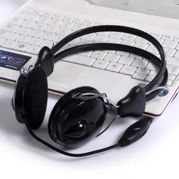 Kablolu Kulaklık Aşırı Kulak Katlanabilir Ayarlanabilir HiFi Ses Kalitesi 3.5 mm Fiş Subwoofer masaüstü bilgisayar Oyun Kulaklık Gamer İçin