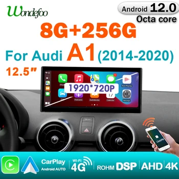 Kablosuz Carplay 2 Din Android 12 Araba Radyo otomobil radyosu Audi A1 2013-2020 GPS 4G 12.5 