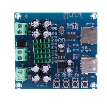 Kablosuz güç amplifikatörü Kurulu Çift Kanal TPA3116D2 ses amplifikatörü Kurulu Destek TF Kart Bluetooth uyumlu DIY Hoparlör için