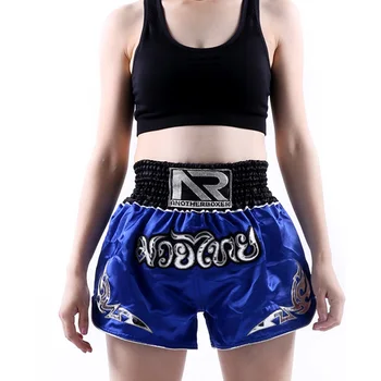 Kadın Muay Thai Şort Erkekler Çocuklar Bjj MMA Kickboks Mücadele Grappling Sandıklar Erkek Kız Sanda Jujitsu Eğitim Savaş fitness pantolonları