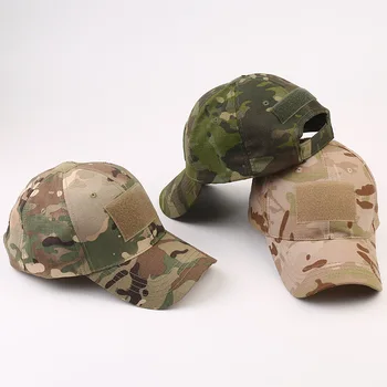 Kamuflaj Askeri Beyzbol Kapaklar traf Örgü Taktik Ordu Spor Ayarlanabilir Snapback Yüklenici baba şapkası Erkekler Kadınlar