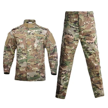 Kamuflaj Kurbağa Giysileri Erkek Ceket 2 Parça Setleri Açık Askeri Üniforma Canlı CS Alan Eğitim Takım Elbise CP Kamuflaj Pantolon Setleri