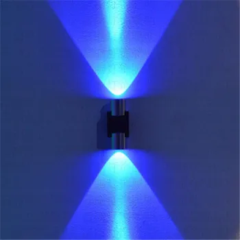 Kapalı LED duvar lambası KTV koridor lamba çubuğu duvar dekorasyon çift kafa yukarı ve aşağı aydınlatma temizle bar atmosfer lambası