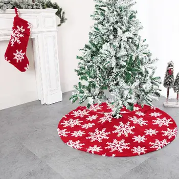 Kar tanesi Ağacı Etek Şenlikli Ağacı Etek Kar Tanesi Baskı Noel Ağacı Etek Şenlikli Kapalı Tatil Dekorasyon Noel Partisi için