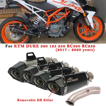 Kayma KTM DUKE 390 125 250 İçin RC390 2017 2018 2019 2020 Motosiklet Kaçış Egzoz Değiştirmek Susturucu Orta Bağlantı Borusu DB Killer