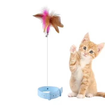 Kedi Tüy Değnek Kapalı İnteraktif Kedi Yaka Oyuncaklar Pet Arkadaşı Oyuncak Yavru Kedi Catcher Eğlenmek Egzersiz Oyun