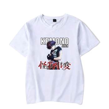 Kemono Jihen Baskı T-shirt Moda Rahat Kadın / Erkek 2021 Yaz Harajuku Kısa Kollu Tişörtleri Streetwear Tops erkek Erkek Kız